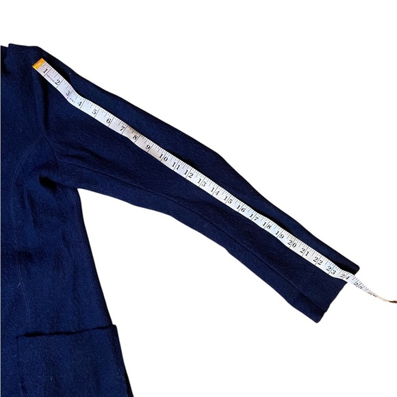 Anthropologie by gro Abrahamson navy boiled wool button jacket size S - Picture 10 of 10